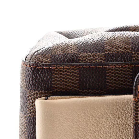 Louis Vuitton Vavin Handbag Damier with Leather PM Brown, Multicolor - Picture 6 of 8